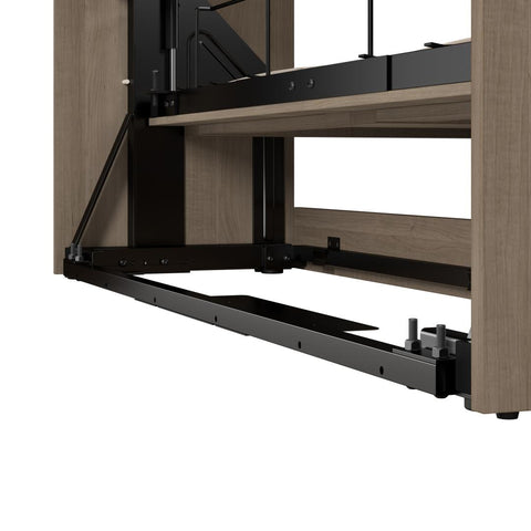 Grand lit escamotable et armoire avec tiroirs (101L)