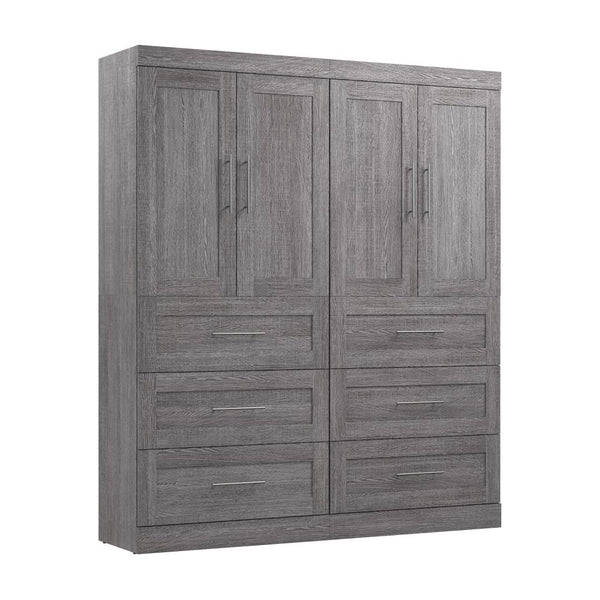 Contemporary Closet System with Drawers, 72W x 19D