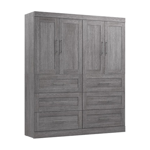 Contemporary Closet System with Drawers, 72W x 19D