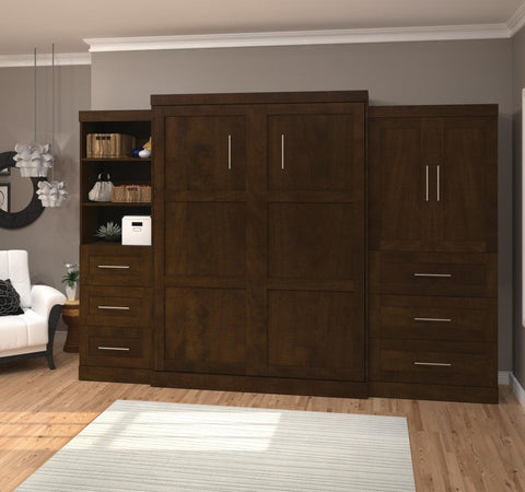 Grand lit escamotable avec rangement ouvert et fermé (126L)