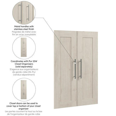 Ensemble de 2 portes pour organisateur de garde-robe 25L Pur