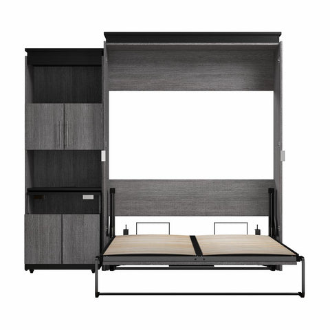 Grand lit escamotable avec armoire et bureau rétractable (97L)