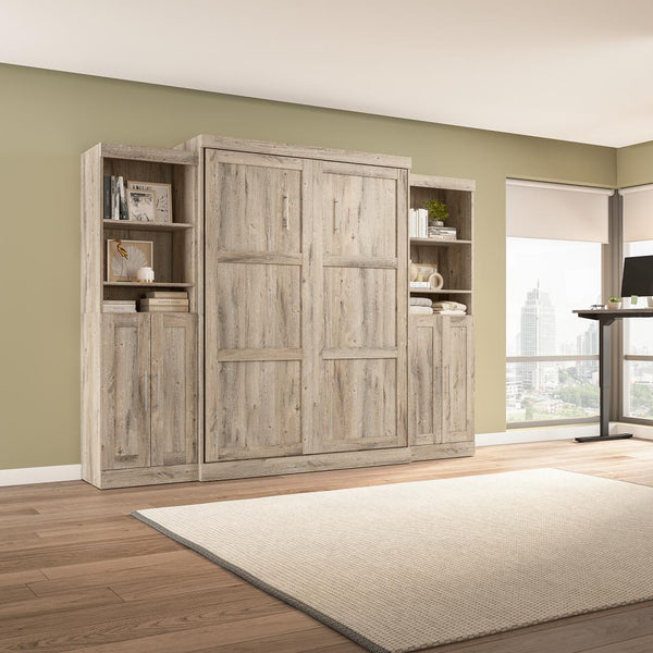 Queen Murphy Bed with Closet Storage Organizers (115W)