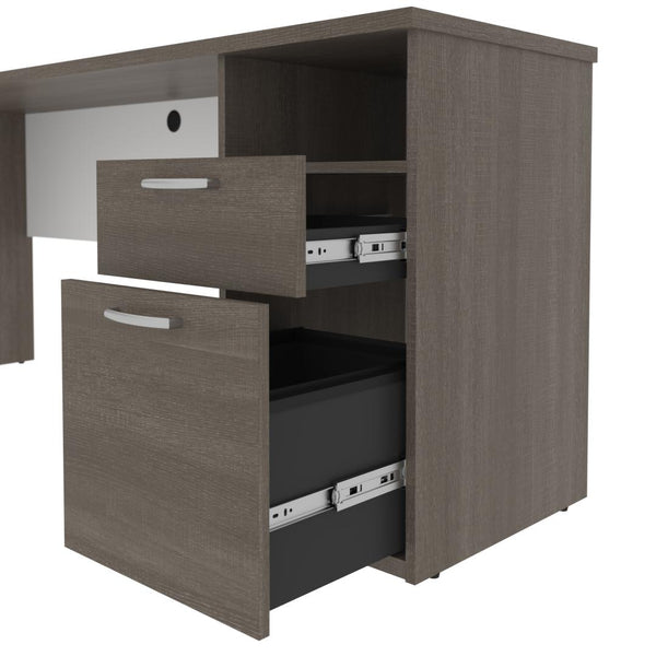 Bureau assis-debout électrique en L 72L