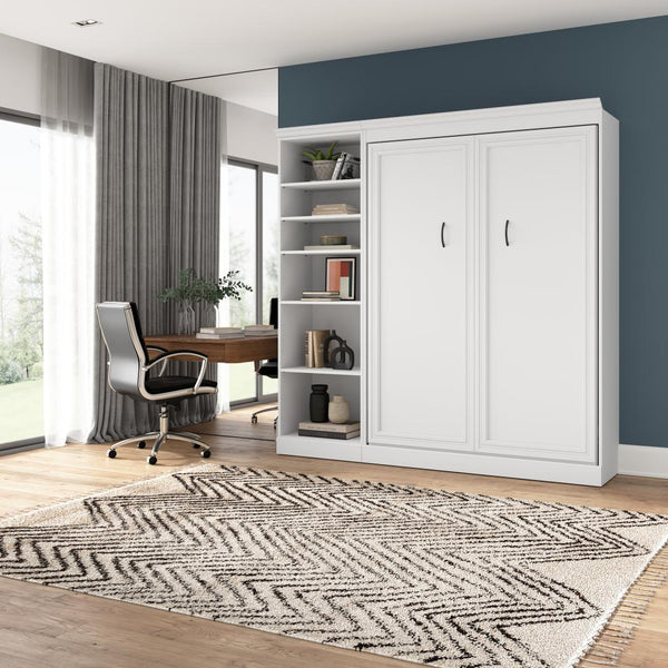 Lit escamotable double et organisateur de garde-robe (84L)