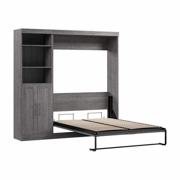 Full Murphy Bed and Closet Organizer with Doors (84W)