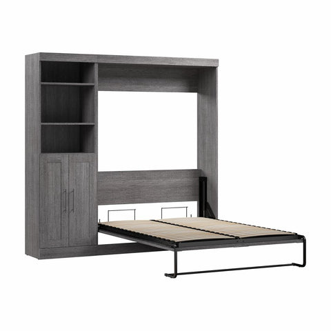 Full Murphy Bed and Closet Organizer with Doors (84W)