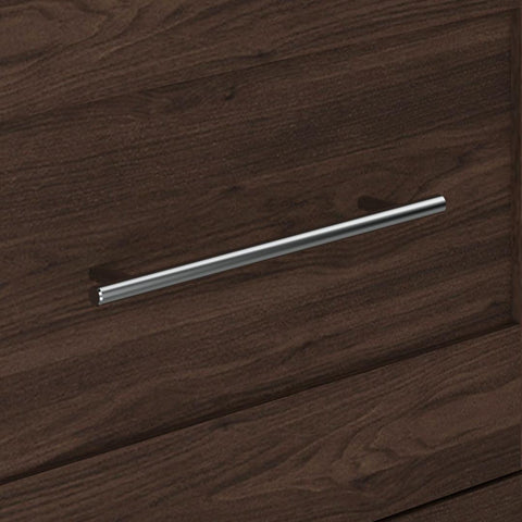 25W Pull-Out Desk Cabinet with Shelves and Hidden Storage