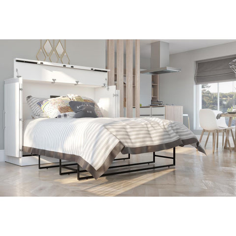 Lit cabinet deux places (double) avec matelas 60L