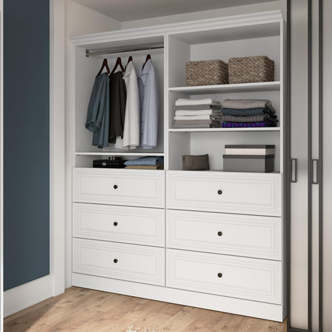 Organisateur de garde-robe avec tiroirs 72L