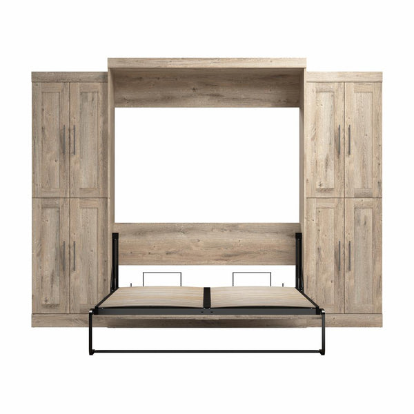 Grand lit escamotable avec armoires (115L)