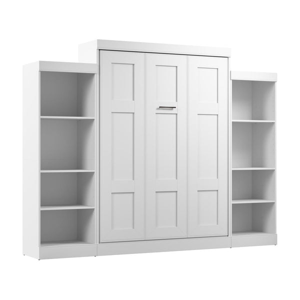 Grand lit escamotable avec organisateurs de garde-robe (115L)