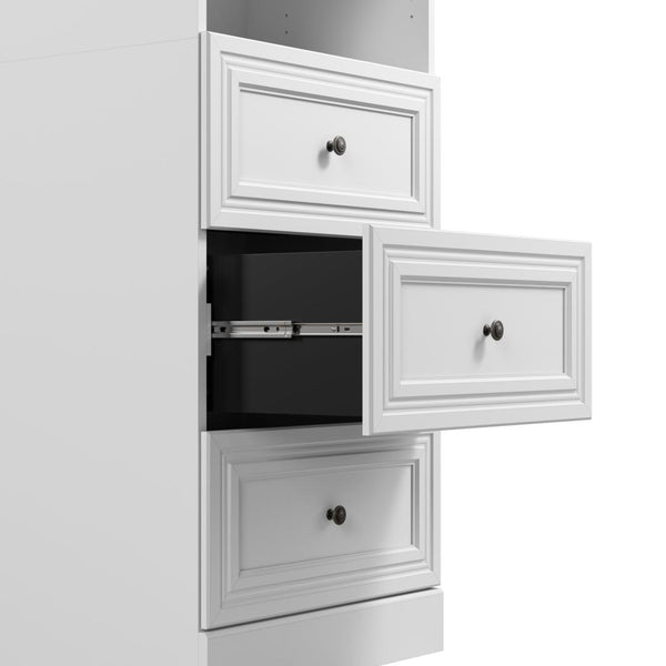 Traditional Closet System with Shelves & Drawers, 50W x 20D