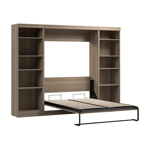 Full Murphy Bed with 2 Shelving Units (109W)