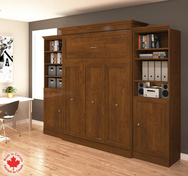 Grand lit escamotable et 2 organisateurs de garde-robe avec portes (115L)