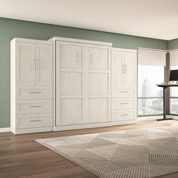 Grand lit escamotable avec penderies (136L)