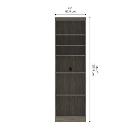Traditional Closet System with Shelves, 25W x 20D