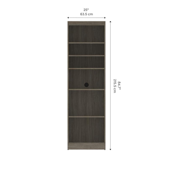Traditional Closet System with Shelves, 25W x 20D