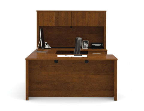 Bureau de direction en U 66L avec caisson et huche