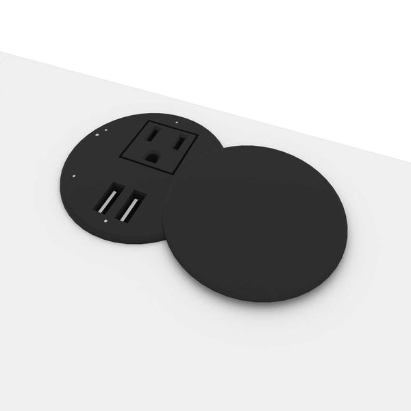 Bureau assis-debout 72L x 30P avec support double pour moniteurs