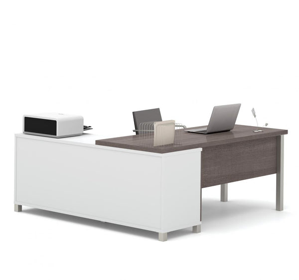 Bureau en L 72L avec pattes de métal
