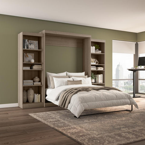 Grand lit escamotable et 2 étagères (115L)