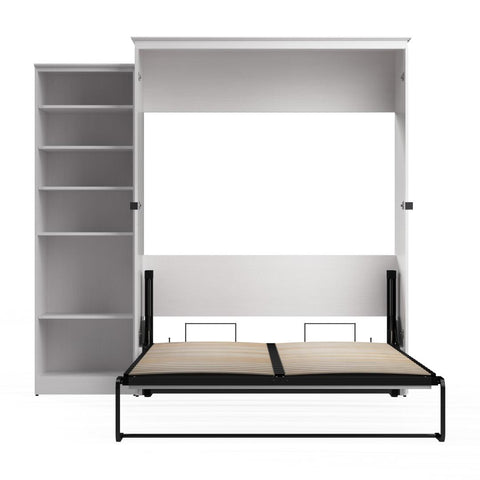 Grand lit escamotable avec organisateur de garde-robe (94L)