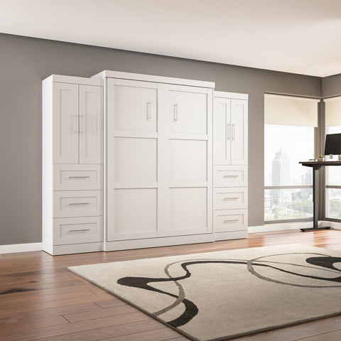 Grand lit escamotable avec armoires-penderies (115L)