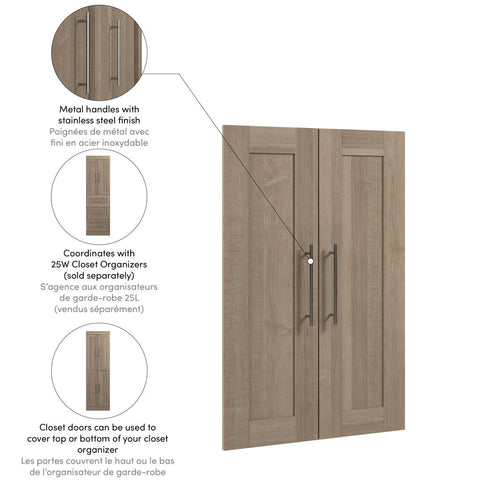Contemporary Doors (2) Set, 25W