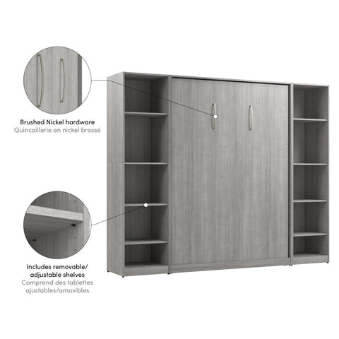 Full Murphy Bed with Closet Organizers (99W)