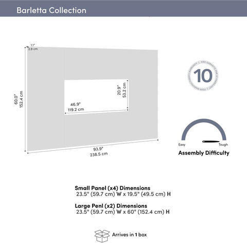 94W Large TV Wall Panel for Entertainment Center