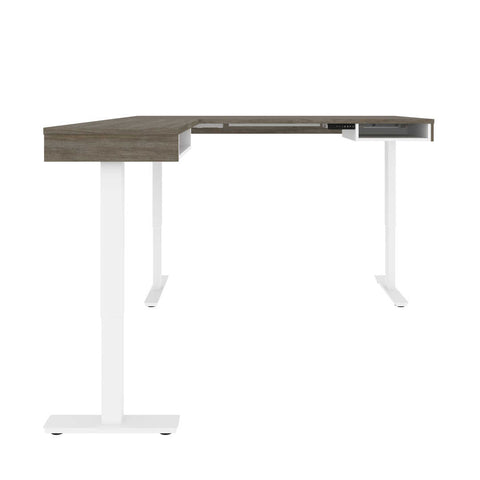 Bureau assis-debout en L 72L