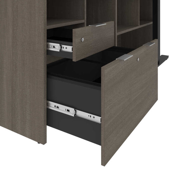 Bureau assis-debout en L 72L