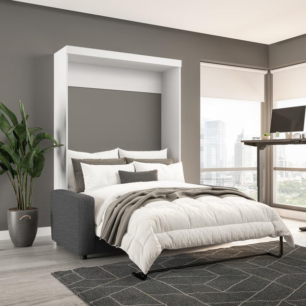 Lit escamotable double avec canapé (73L)