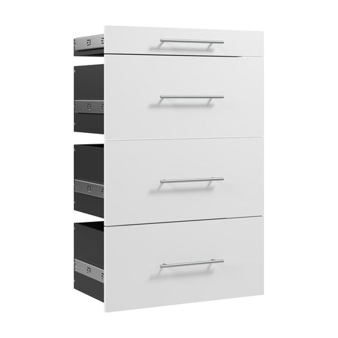 Modular Drawers (4) Set, Slab Style, 25W x 16D