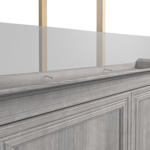 Grand lit escamotable et 2 organisateurs de garde-robe avec tiroirs (115L)