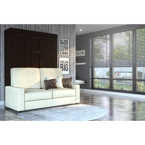 Lit escamotable double avec canapé (73L)