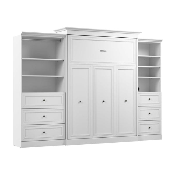 Queen Murphy Bed and Closet Organizers with Drawers (126W)