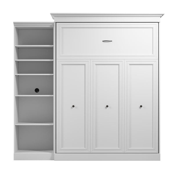 Grand lit escamotable avec organisateur de garde-robe (92L)
