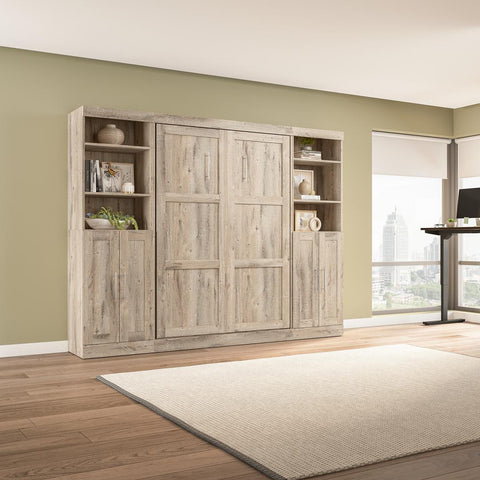 Full Murphy Bed with Closet Storage Organizers (109W)