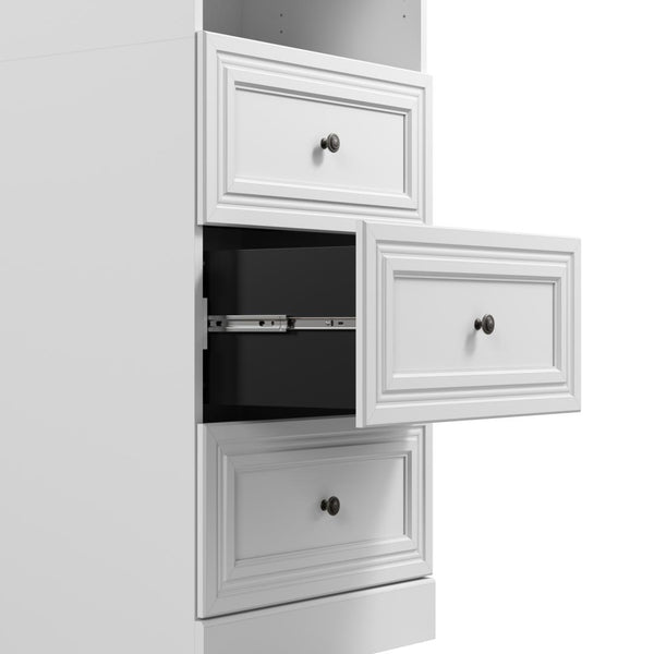 Traditional Closet System with Shelves & Drawers, 25W x 20D