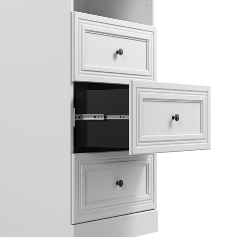 Traditional Closet System with Shelves & Drawers, 25W x 20D