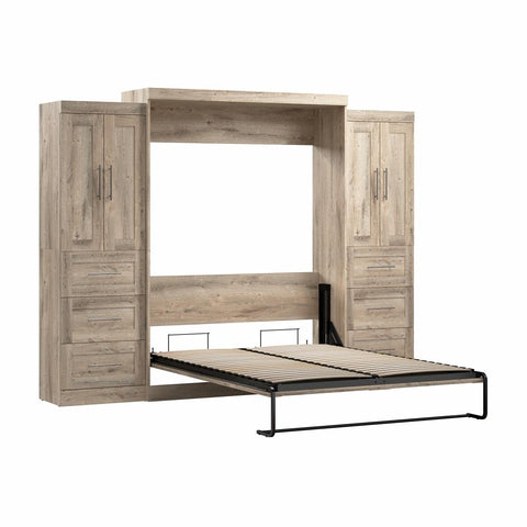 Grand lit escamotable avec armoires-penderies (115L)