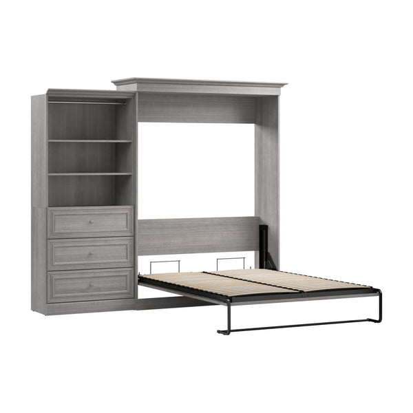 Grand lit escamotable et organisateur de garde-robe avec tiroirs (103L)