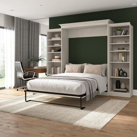 Grand lit escamotable et 2 organisateurs de garde-robe (115L)