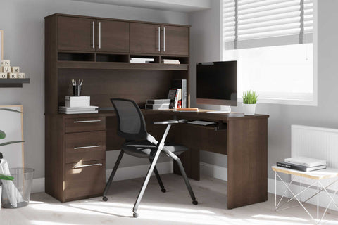 Bureau en L 60L avec huche