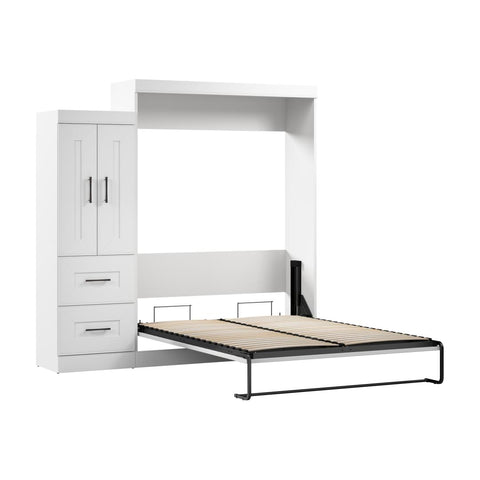 Grand lit escamotable avec armoire (90L)