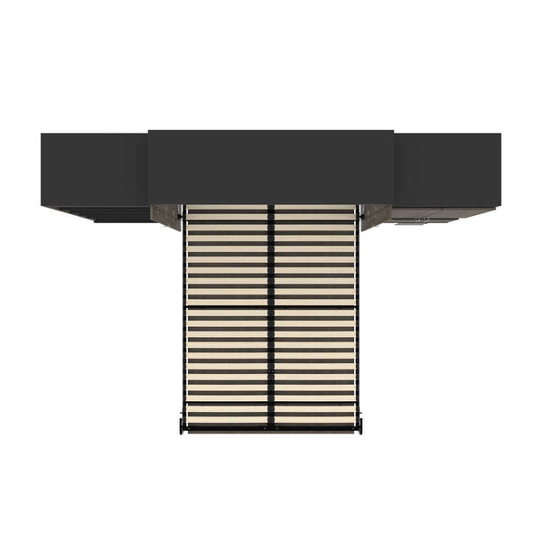 Grand lit escamotable (queen) avec rangement multifonctionnel (125L)