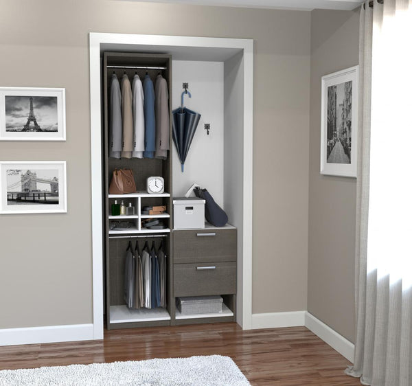 Organisateur de garde-robe avec compartiments 40L