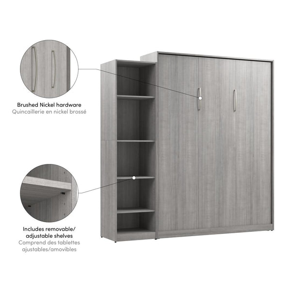 Queen Murphy Bed with Closet Organizer (85W)